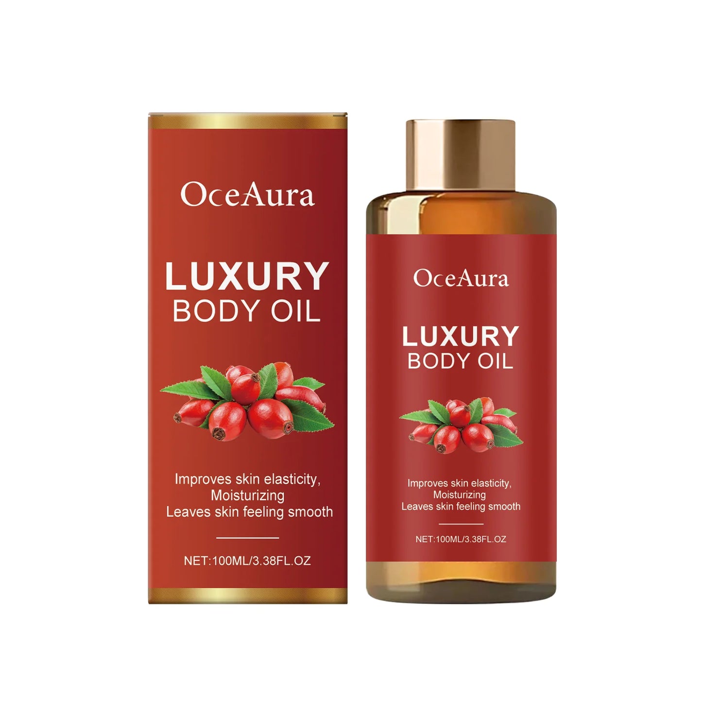 100ml Rosehip Magic Luxury Body Oil Firming Anti Sagging Tightening Smooth Skin Massage Rejuvenation Body Glowing Oil