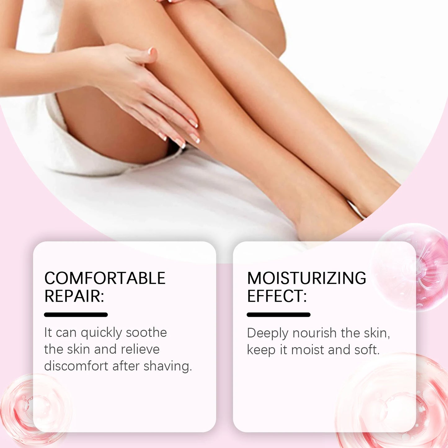 90ml Hair Removal Shaving Repair Essential Oil Relax Smooth Skin Strawberry Flavor Daily Moisturize Soften Shaving Oil