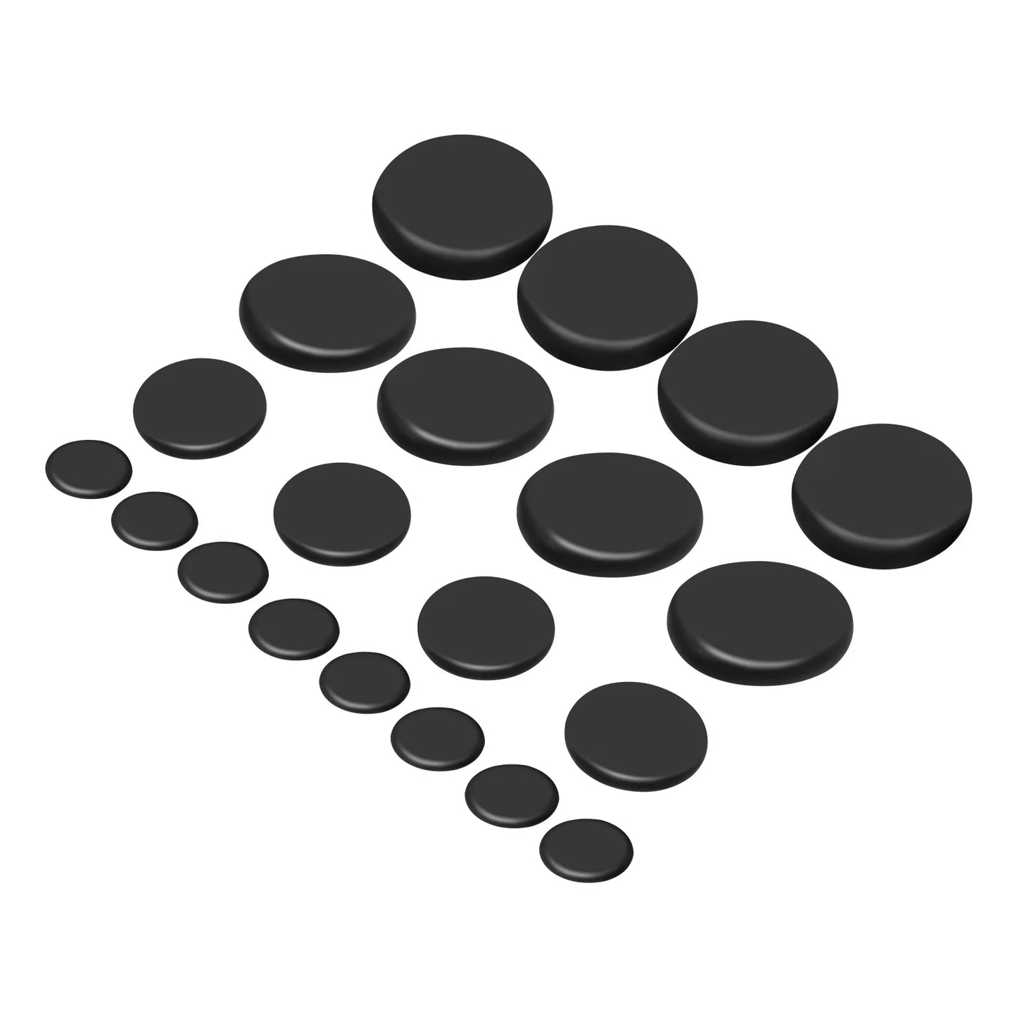 20 Pcs Basalt Hot Stones Set Hot Rocks Massage Stones Kit with Heater Box for Body Massage Relax Body