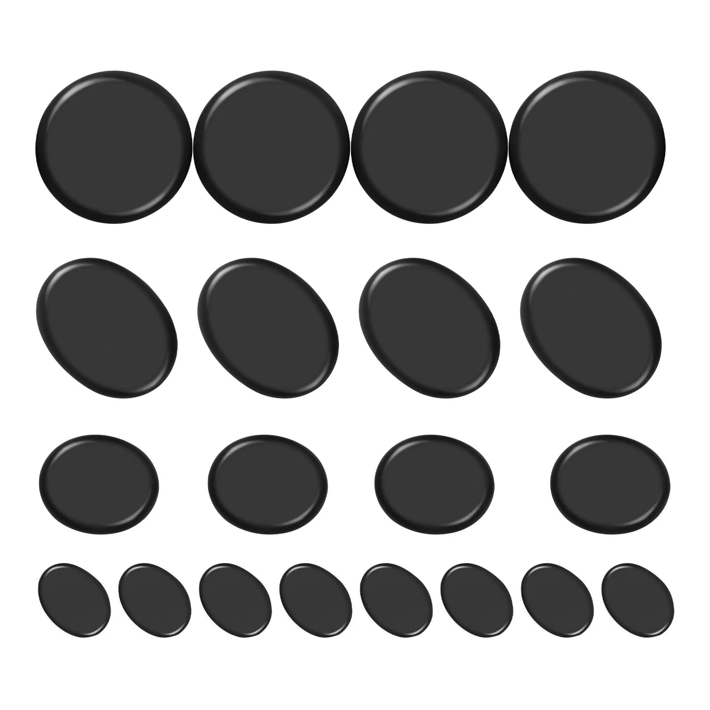 20 Pcs Basalt Hot Stones Set Hot Rocks Massage Stones Kit with Heater Box for Body Massage Relax Body