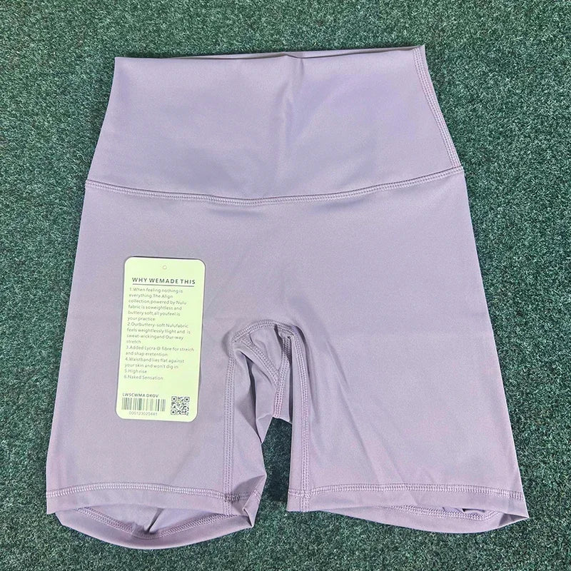 Women's sports yoga shorts, high waist pockets, slim fit, hip lifting, breathable fitness, running, cycling, women's leggings
