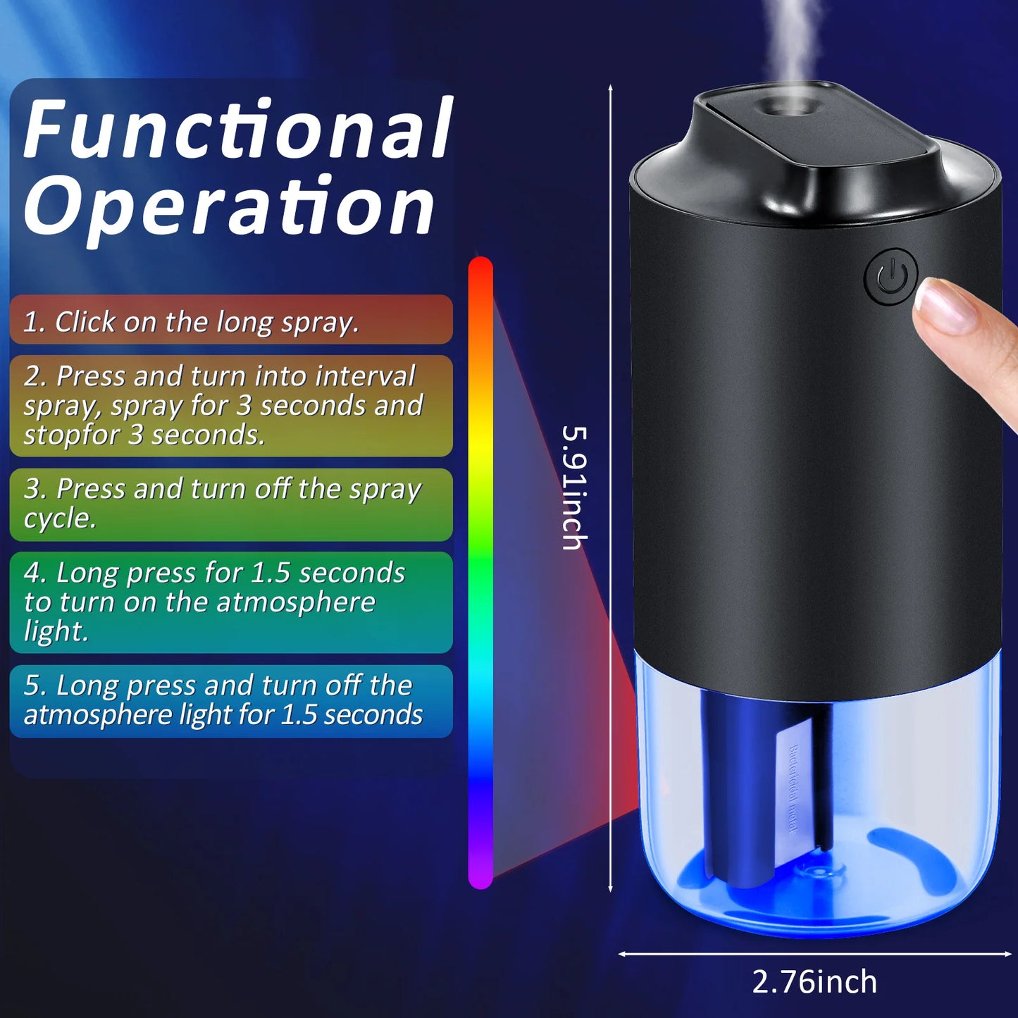 Car Electric Air Diffuser Aroma Car Air Vent Humidifier Mist Aromatherapy Car Air Freshener For Removing Odors Car Accessories