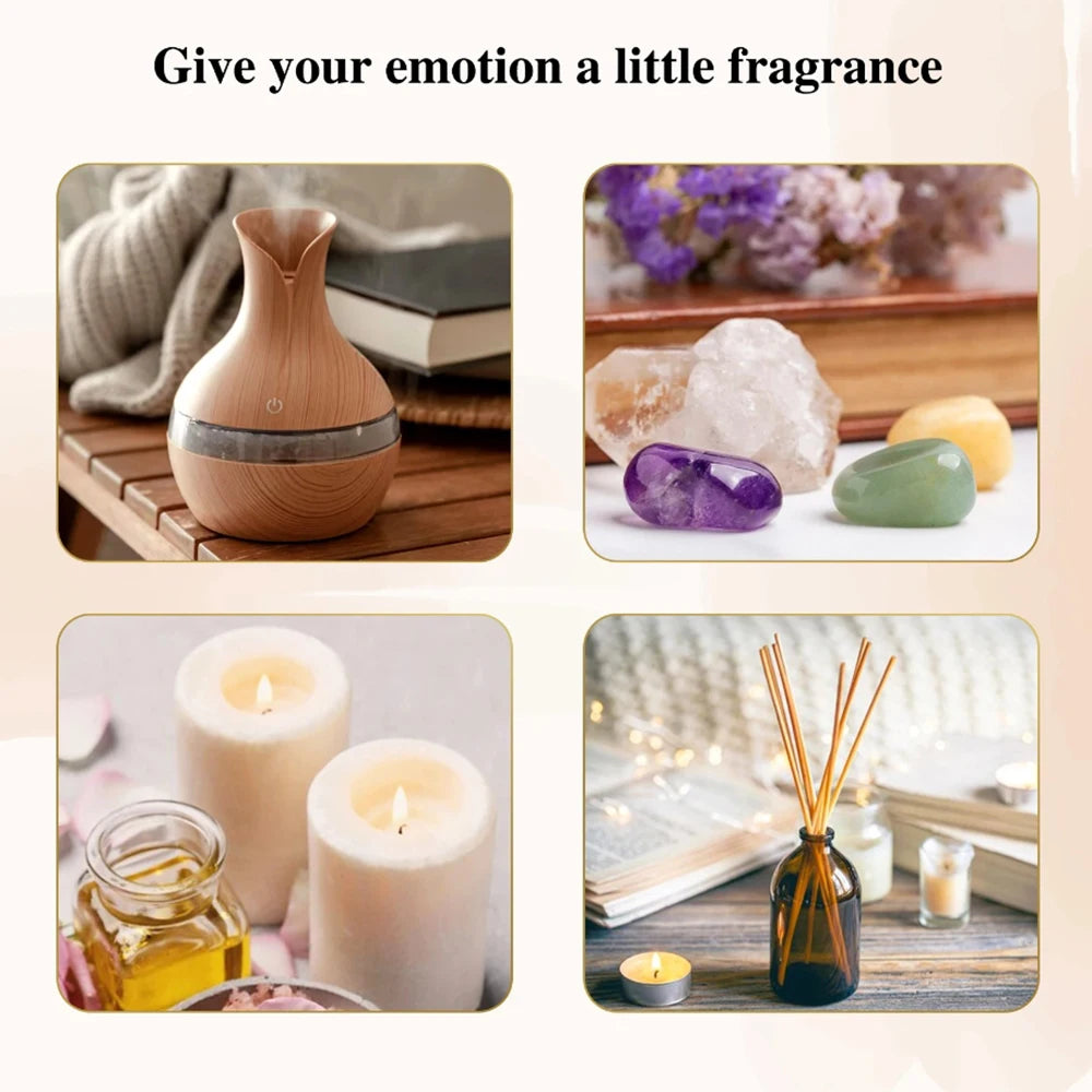 Diffuser For Home 6 Piece Essential Oil Set with 6 Fragrance Options Oils for Aromatherapy Used For Diffuser Aroma