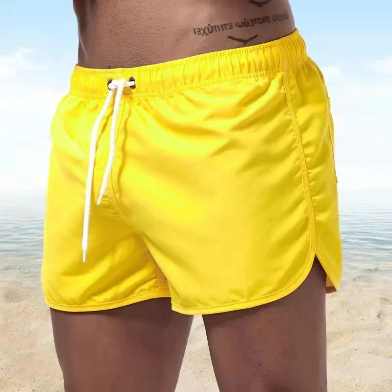 men's Swimwear Low Waist Surfing Trunk swim short sexy personality Swimsuit male pocket swimming beach board short men bathing
