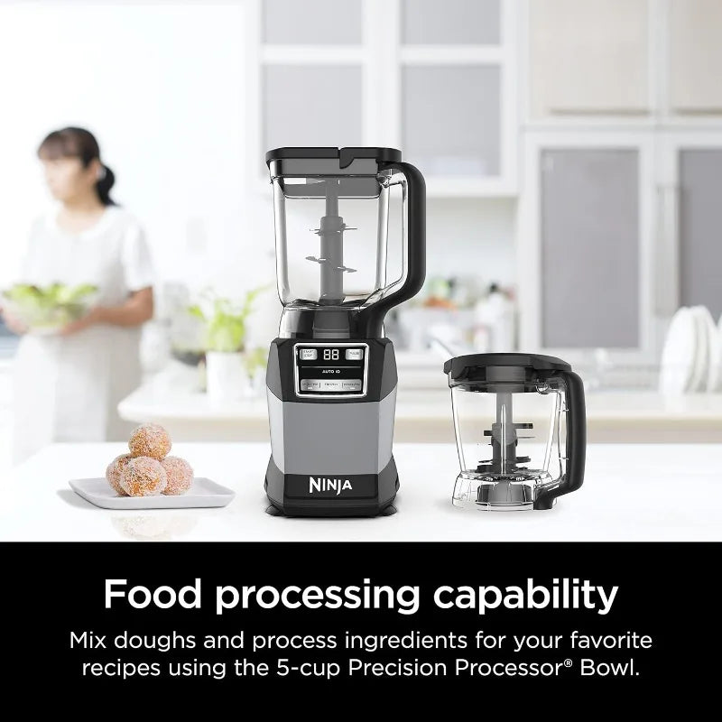 Compact Kitchen System, 1200W, 3 Functions for Smoothies,Dough&Frozen Drinks with Auto-IQ, 72-oz.* Blende Pitcher