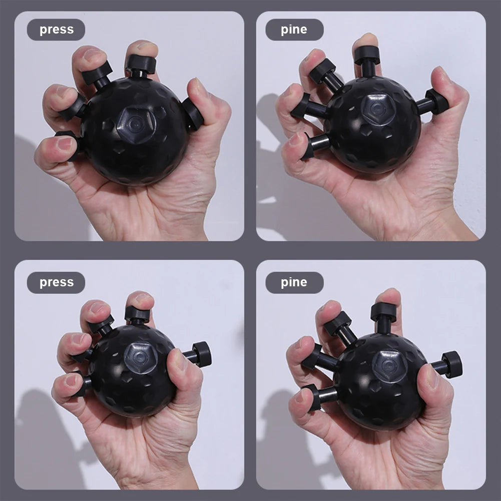 Finger Hand Strengthener Ergonomic Finger Grip Strengthener Anti Slip Finger Exerciser Ball for Finger Hand Forearm