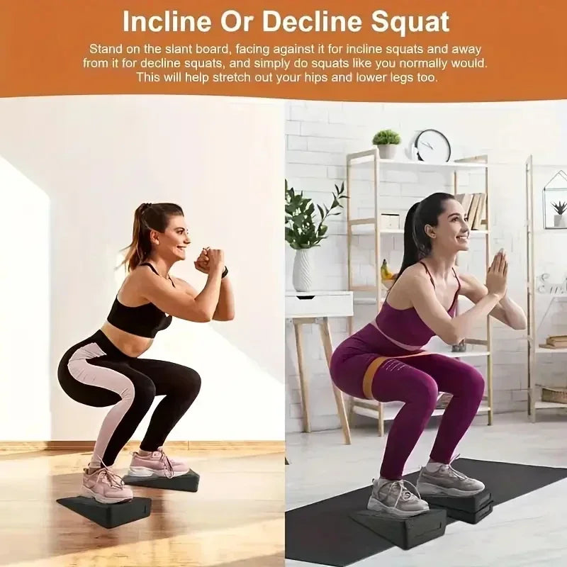 3pcs Yoga Wedge Stretch Slant Boards Adjustable Bricks Squat Wedge Blocks For Exercise Gym Fitness Yoga Accessories Pilates ring