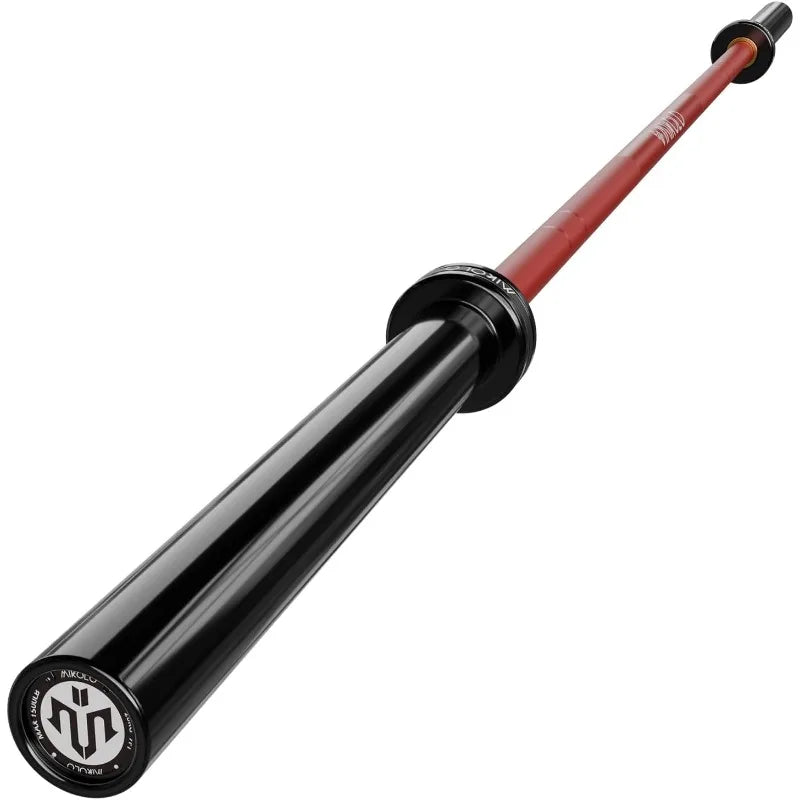Mikolo 7ft Barbell, Barbell for Weightlifting and Powerlifting 45lb, Bar for 1500lbs Capacity,Weight Bar Fit 2” Standard Weights
