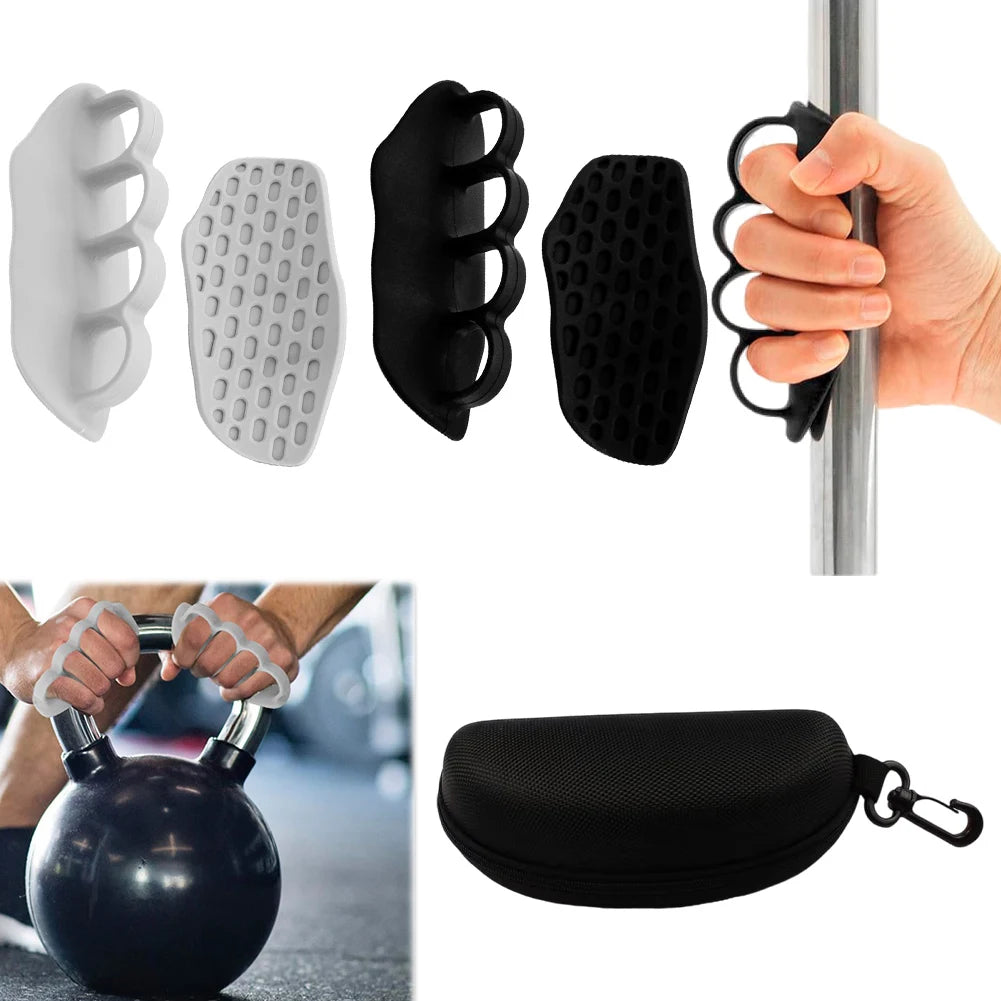 1/2pair Silicone Fingerless Fitness Gloves Anti-Slip Workout Hand Grips Strengthener Ergonomic Hand Protector For Gym Exercise