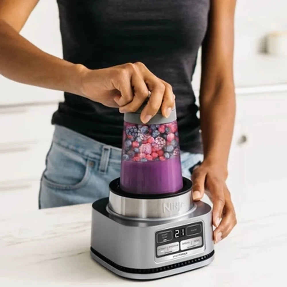 Foodi Smoothie Bowl Maker Nutrient Extractor Blender 1200W 4 Speeds Auto-iQ Smoothies Nut Butters Ice Cream Easy Clean