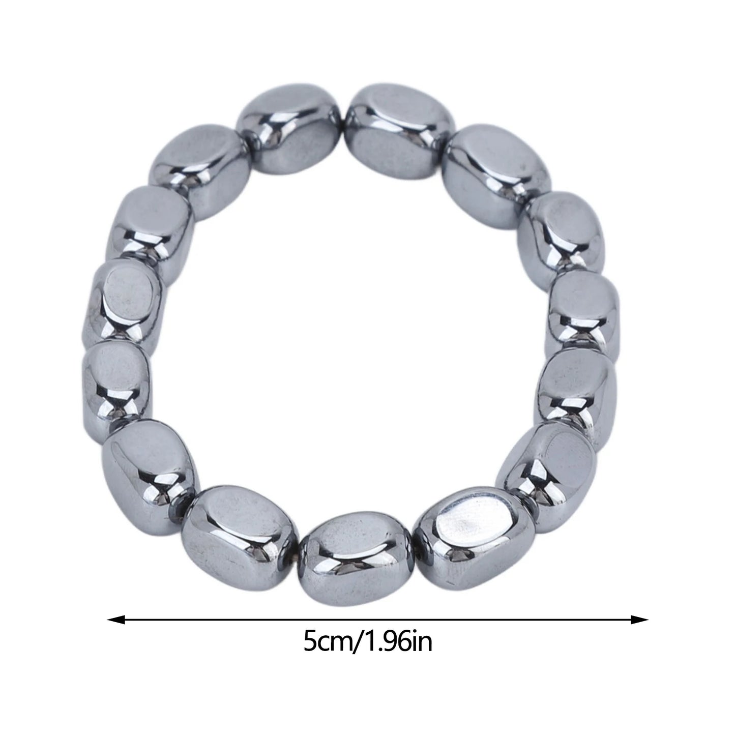 Terahertz Healing Stone Bracelet Terahertz Bracelet Loose Elastic Natural Beads Terahertz Bracelet for Women Men