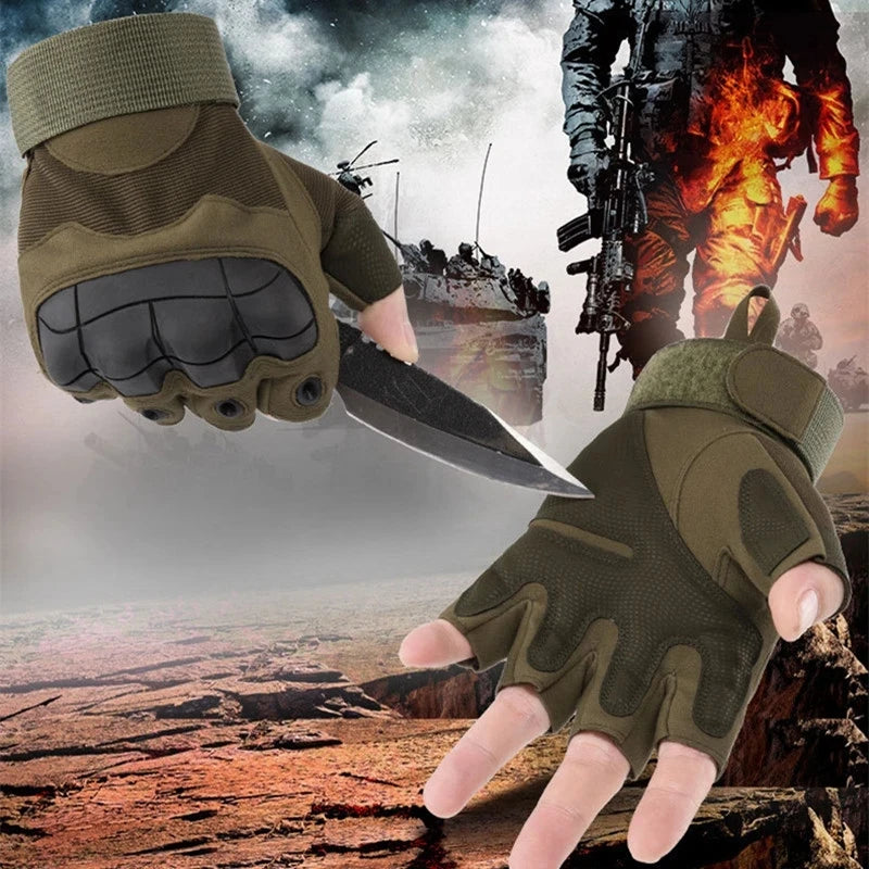 Outdoor Tactical Gloves Full Finger Men's Gloves Sports Shooting Hunting Workout Military Gloves Motorcycle Cycling Gloves