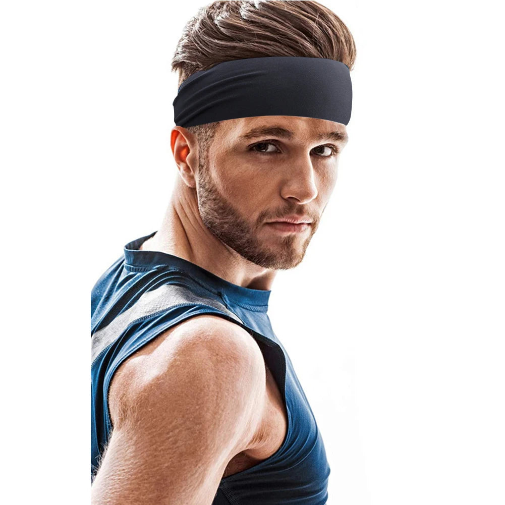 Elastic Sports Headbands Sweat Absorption Headdress Quick Dry Workout Headband Anti-slip Breathable Sweatbands for Yoga Running