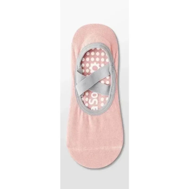 Yoga Sock Non-Slip Woman Socks Sports Fitness Pilates Silicone Breathable Summer Bandage Dance Ballet Solid Cycling Running