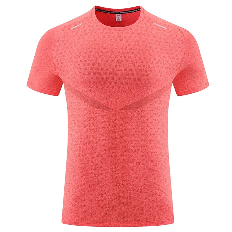 3D Print Gym Shirts Fashion Running Casual Outdoor Jogging Breathable Workout Short Sleeves Nylon Quick Dry Training New Tee