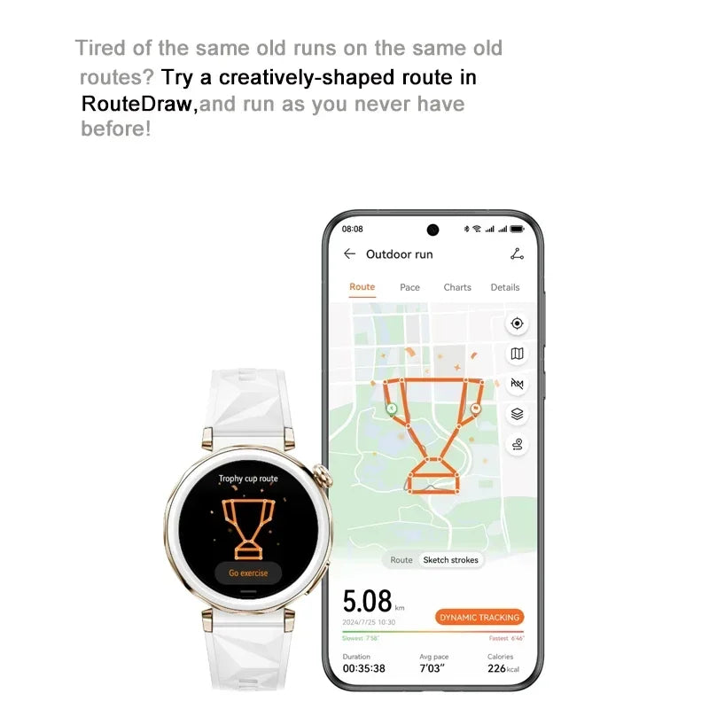 Watch GT 5 Pro Smartwatch, Sharp-Edged Design, up to 14 Days Battery Life, Pro-Level Sports Watch, Health Tracking,