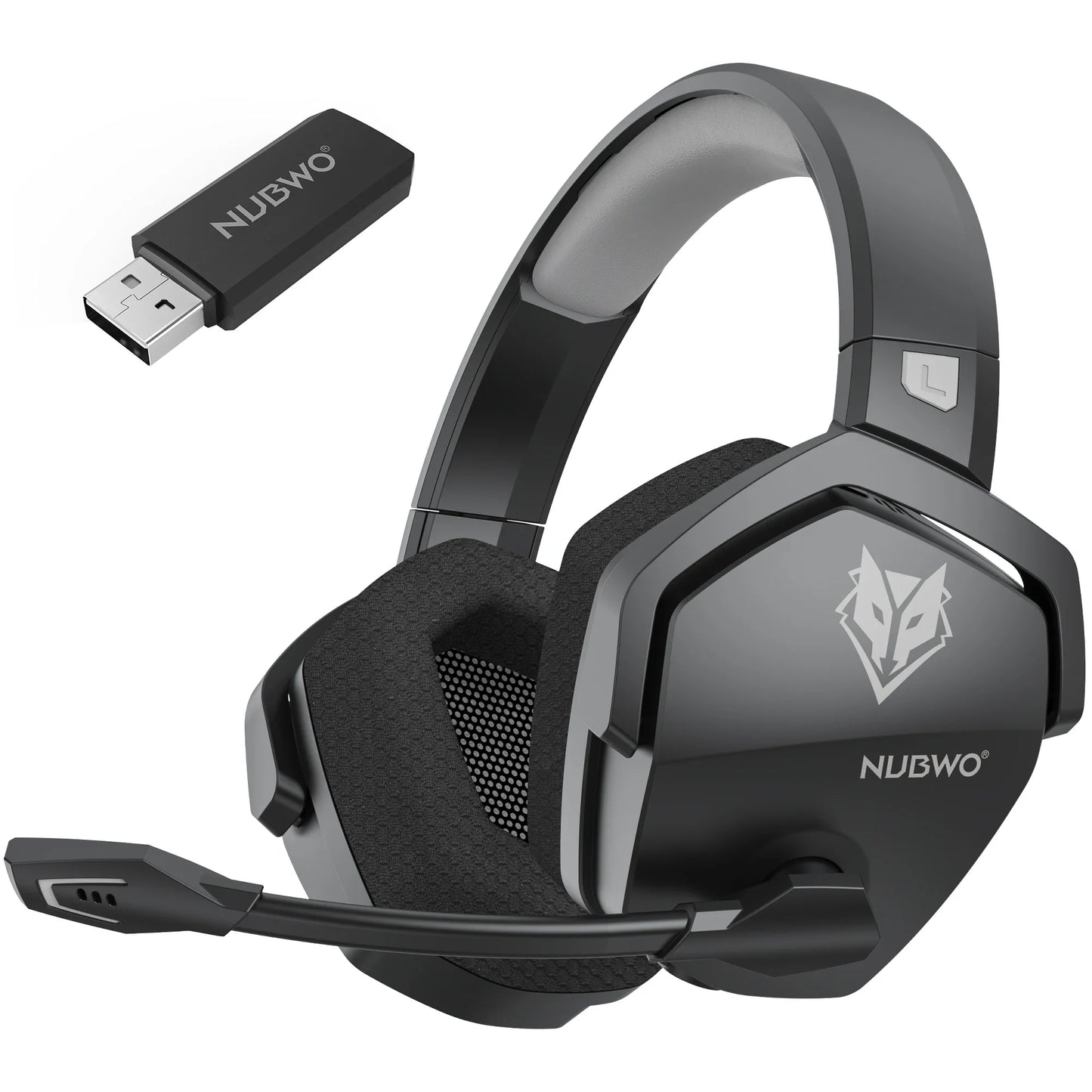 Dual Wireless Headsets Gamer with Microphone for PS5, PS4, PC, Mobile, Switch, 2.4GHz Bluetooth 5.3 Gaming Headphones