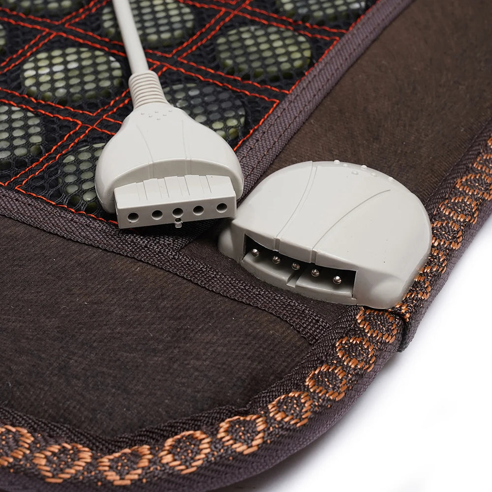 Far Infrared Heating Pad Natural Jade and Tourmaline Heating Mat Electric Stone Heating Mattress Full Body Relax
