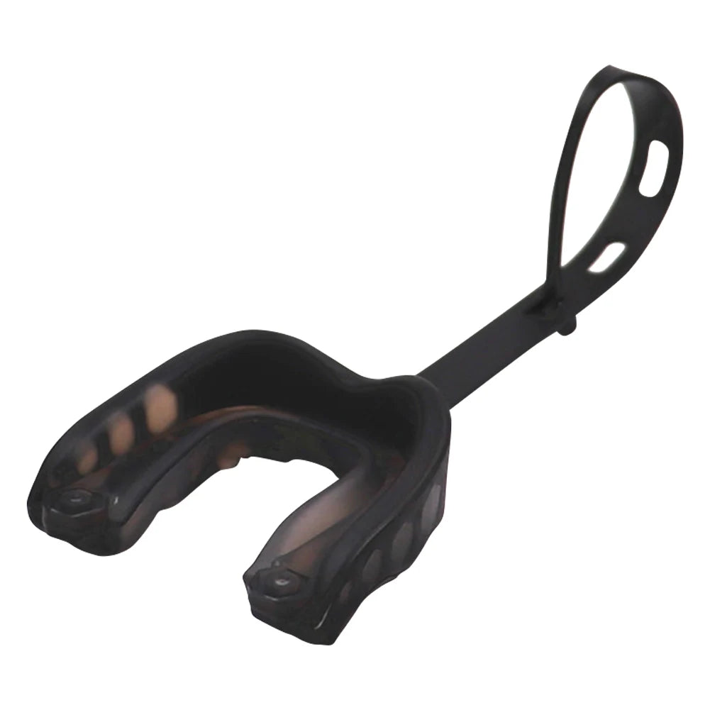 Sport Mouth Guard with Strap Anti-dislocation Teeth Protector Basketball Tooth Protection Tool for Basketball Football Rugby