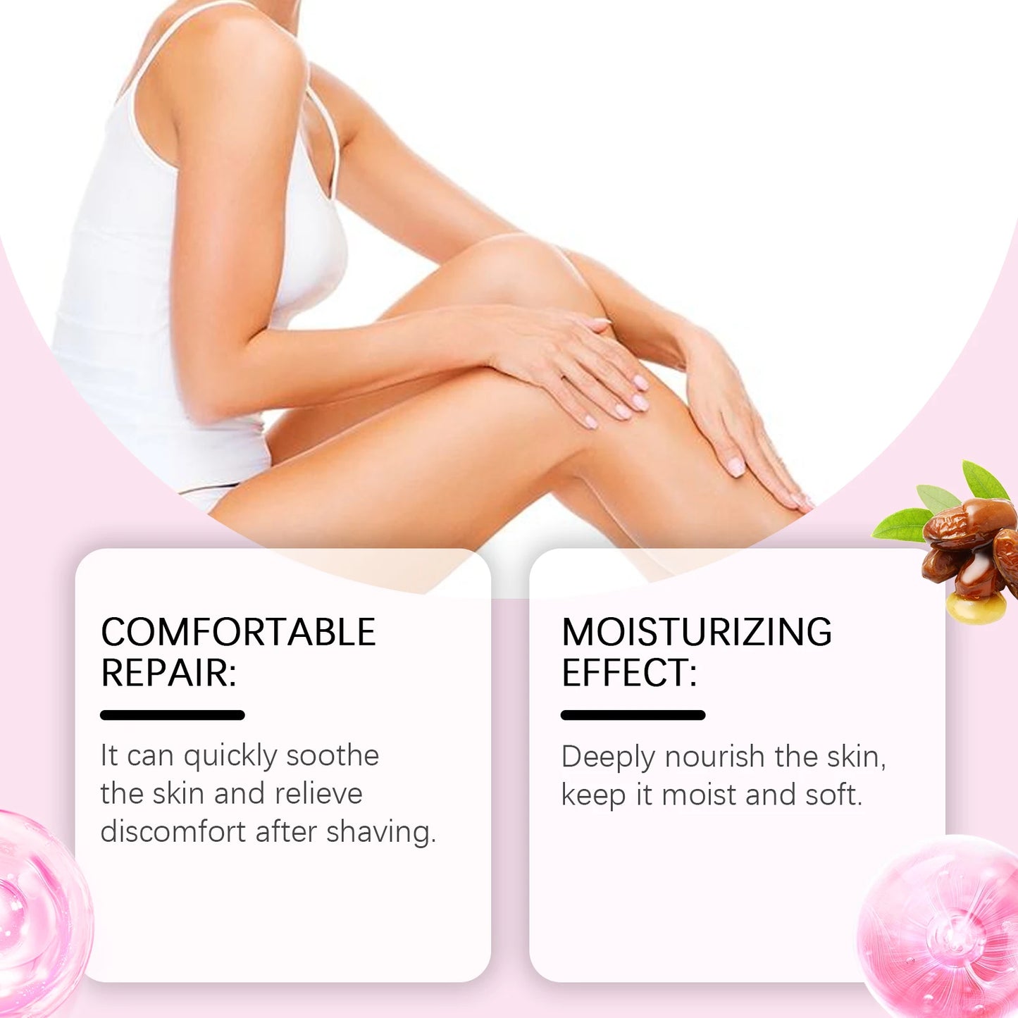 Strawberry After Shave Oil Lasting Moisturizing Enhance Skin Radiance Smoothing Relief Discomfort Soothing Skin Care Oil