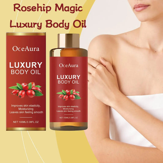 100ml Rosehip Magic Luxury Body Oil Firming Anti Sagging Tightening Smooth Skin Massage Rejuvenation Body Glowing Oil