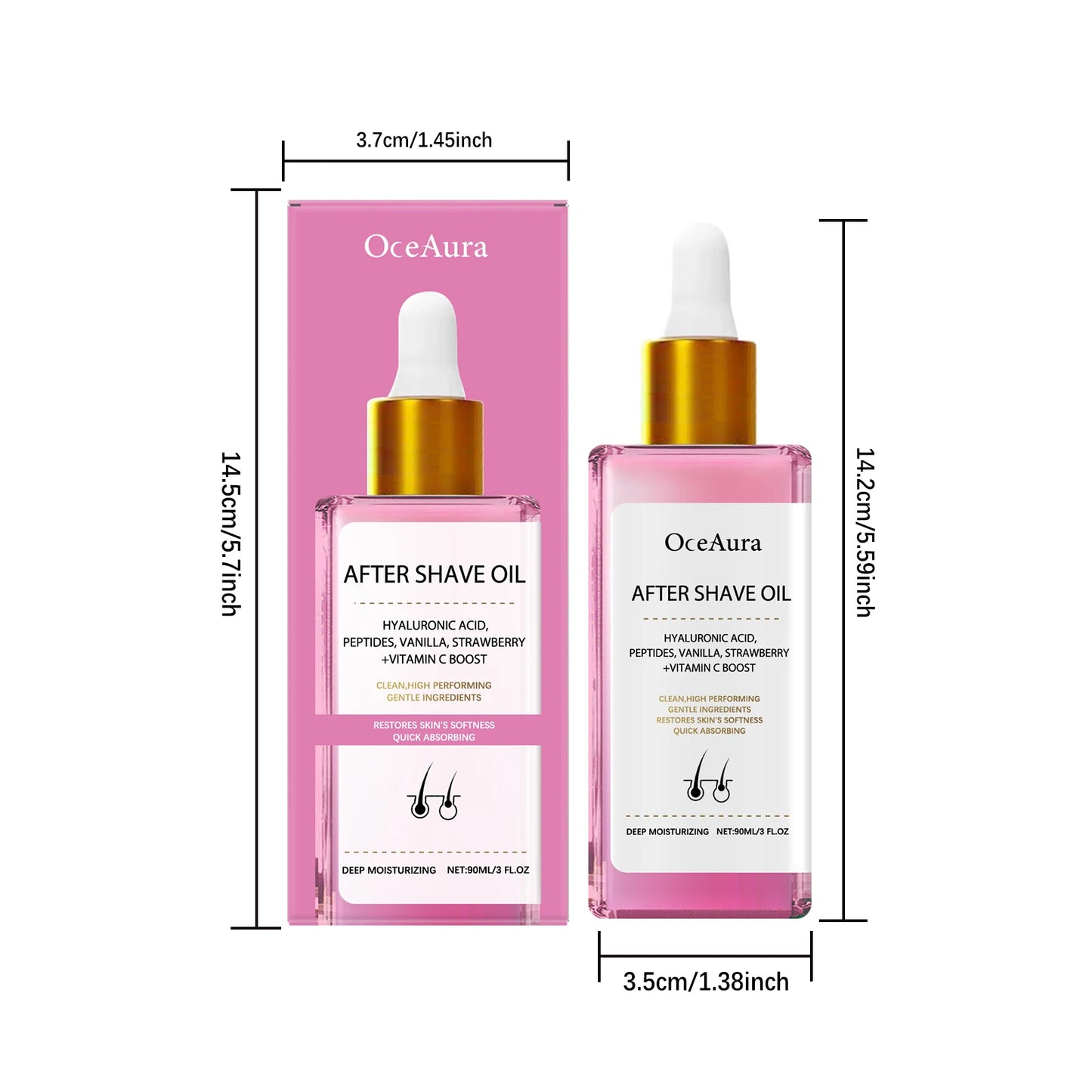 Strawberry After Shave Oil Lasting Moisturizing Enhance Skin Radiance Smoothing Relief Discomfort Soothing Skin Care Oil