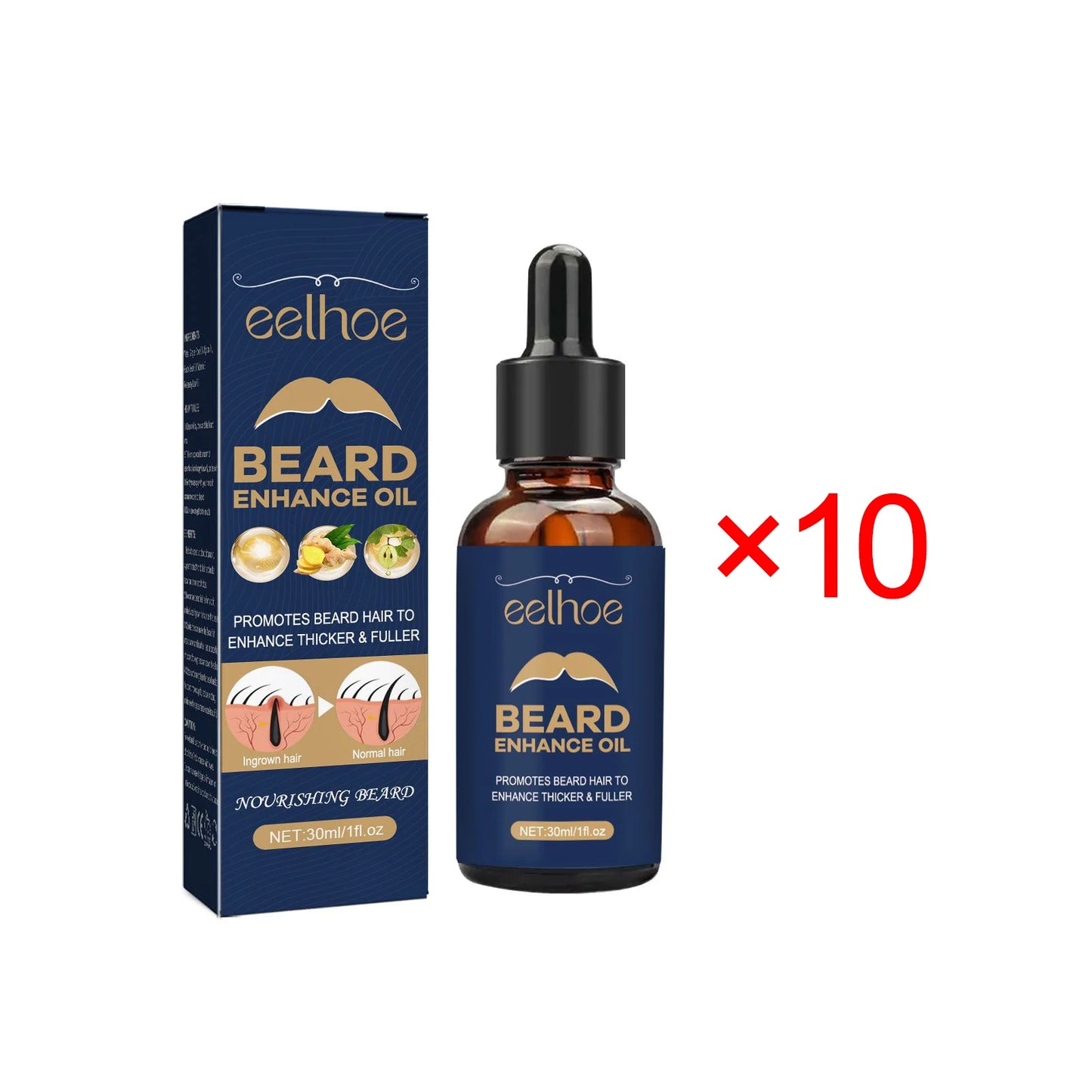 Men Face Care Beard Enhance Oil Moisturizing Soften Strengthen Brightening Follicles Stimulating Natural Growth Beard Oil