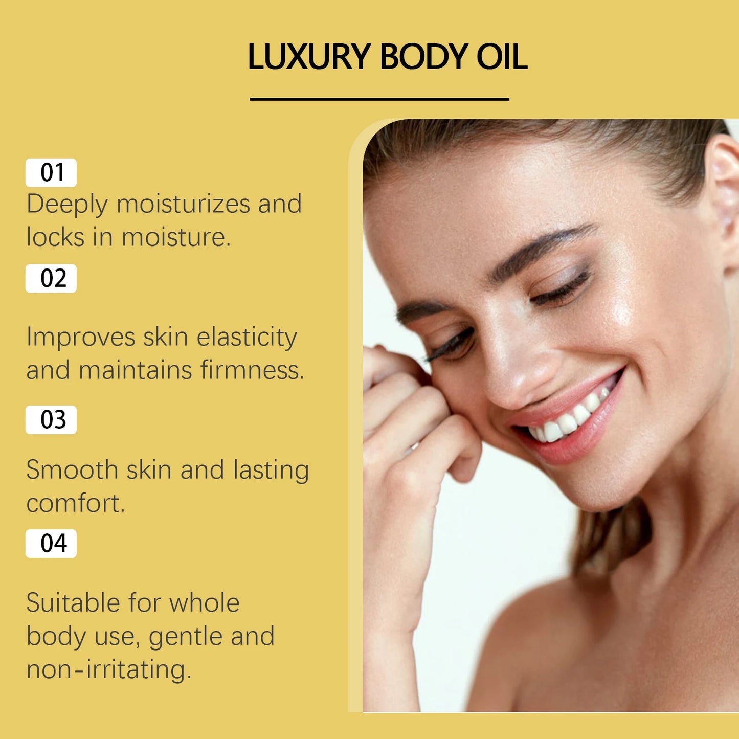 100ml Rosehip Magic Luxury Body Oil Firming Anti Sagging Tightening Smooth Skin Massage Rejuvenation Body Glowing Oil