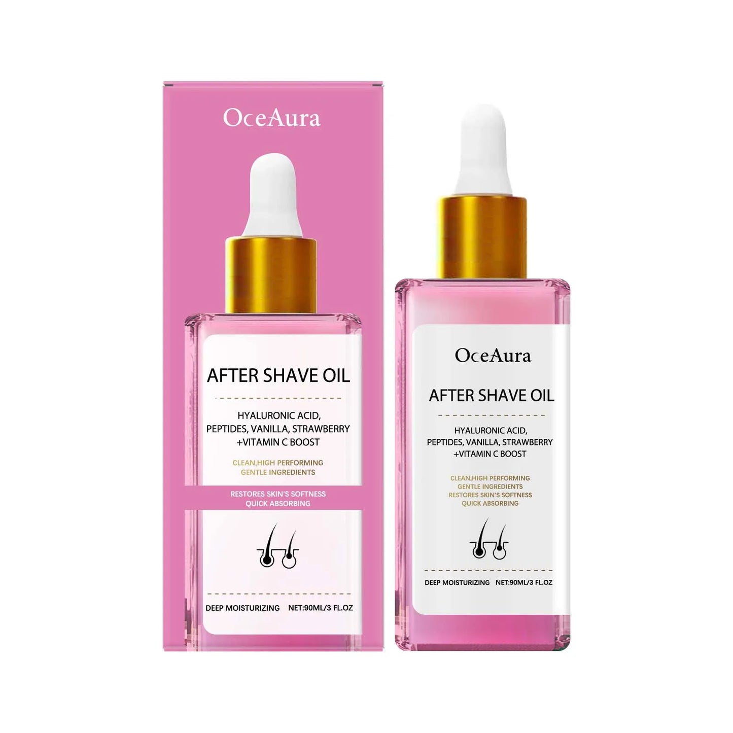 Strawberry After Shave Oil Lasting Moisturizing Enhance Skin Radiance Smoothing Relief Discomfort Soothing Skin Care Oil