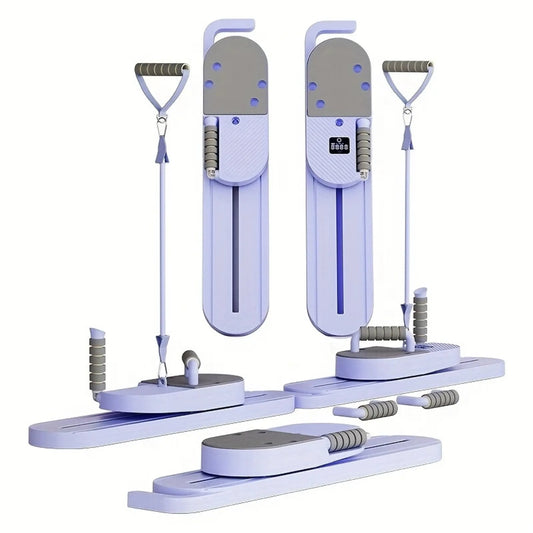 Pilates balance board, 40+ exercise movements, multifunctional fitness tool, (abdominal board, ski machine, yoga)