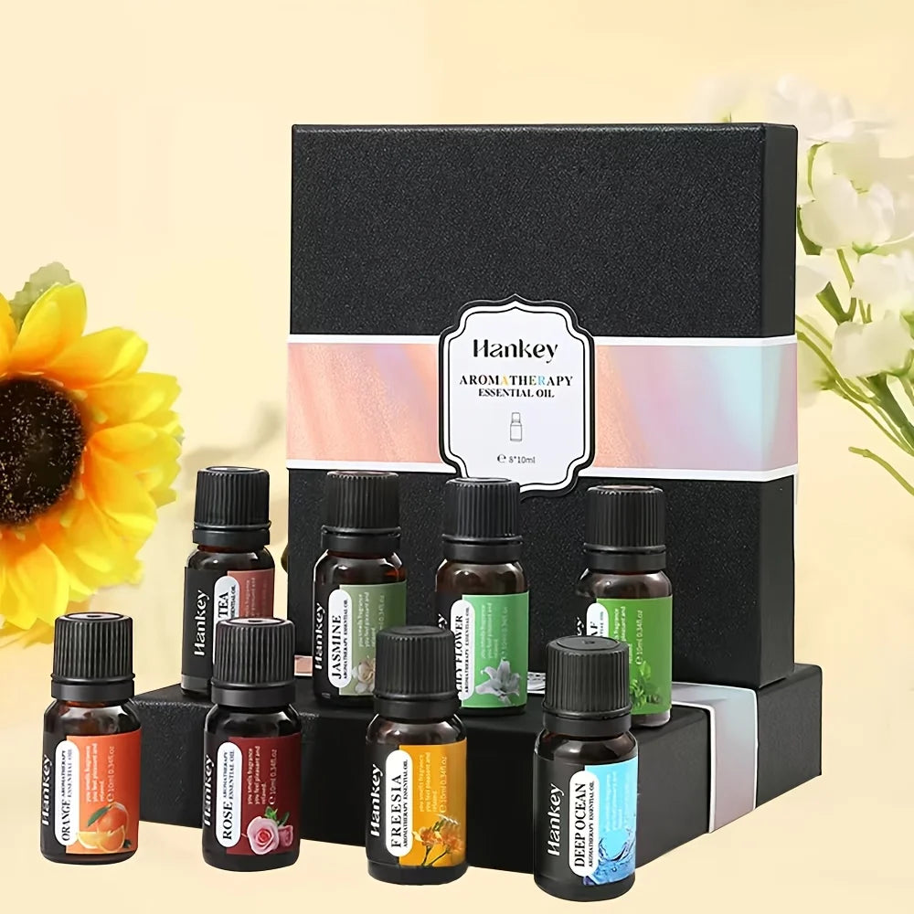 Premium Essential Oil Gift Set (6 Bottles) - Spa-Quality Aromatherapy Kit with Floral & Fresh Scents - Perfect Housewarming/Moth