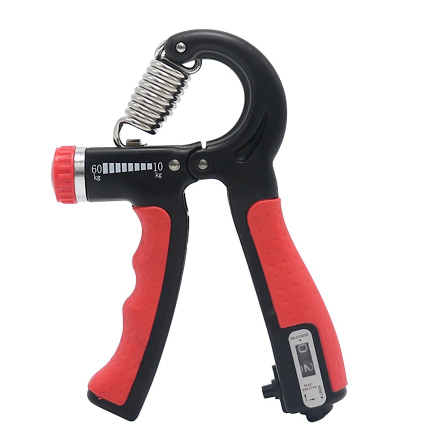 1Pc Hand Gripper with Counter R-Shape Non-slip ABS Hand Gripper Adjustable Resistance Forearm Strength Trainer Fitness Equipment