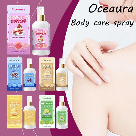 Body Hair Mist Spray Lasting Fresh Fragrance Daily Moisturizing Smoothing Refreshing Whole Body Hair Care Spray