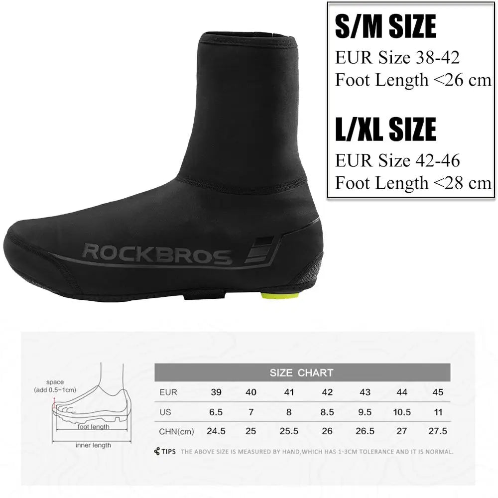 Winter Cycling Shoe Cover MTB Warmer Overshoes Bike Bicycle Shoes Covers Reflective Windproof Waterproof  Protector
