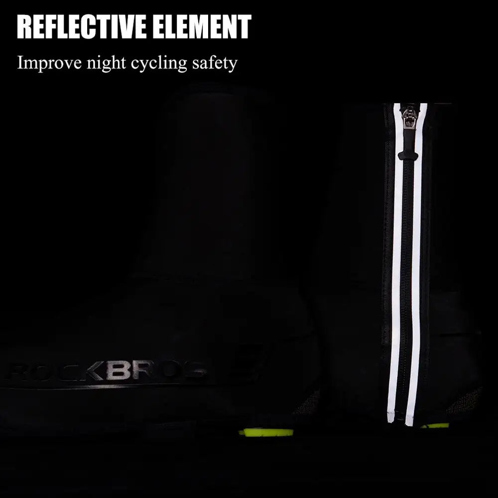 Winter Cycling Shoe Cover MTB Warmer Overshoes Bike Bicycle Shoes Covers Reflective Windproof Waterproof  Protector