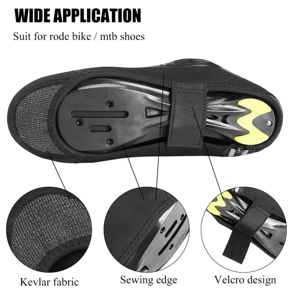 Winter Cycling Shoe Cover MTB Warmer Overshoes Bike Bicycle Shoes Covers Reflective Windproof Waterproof  Protector
