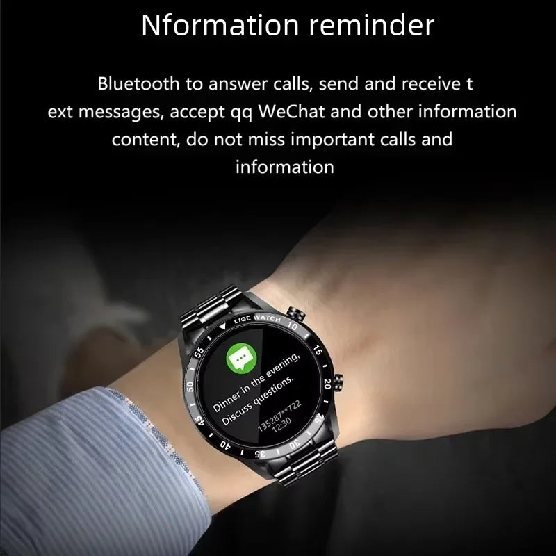 Smart Watch Men Fashion Full Touch Luxury Bluetooth Call Smart Watches Men Waterproof Sport Fitness Smartwatch For Men 2025