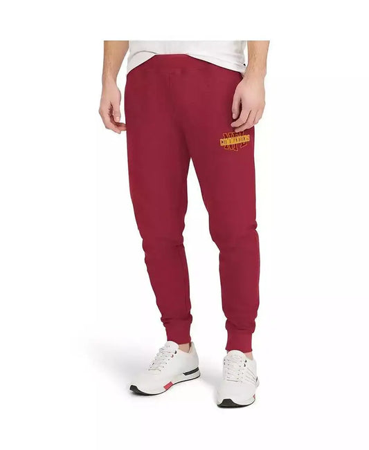 Men's Red Washington Commanders Moisture-Wicking Breathable Jogger Sweatpants Casual Fitness Sports Clothing