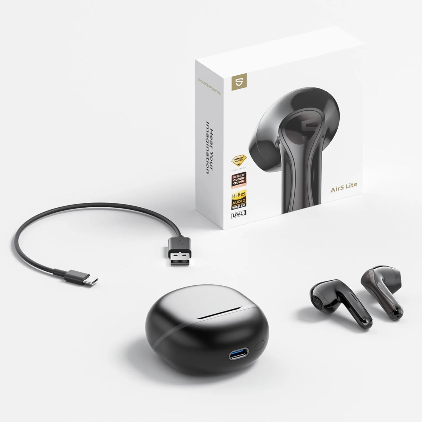 Bluetooth V5.4 Earbuds LDAC Hi-Res Audio Wireless Earphone, 13mm Driver, IPX5 Waterproof,Multipoint Pairing