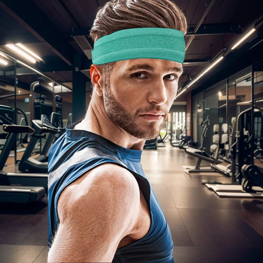 Sports Headband Elastic Hair Wrap Moisture Wicking Workout Sweat Bands Anti Slip Breathable for Yoga Tennis Basketball