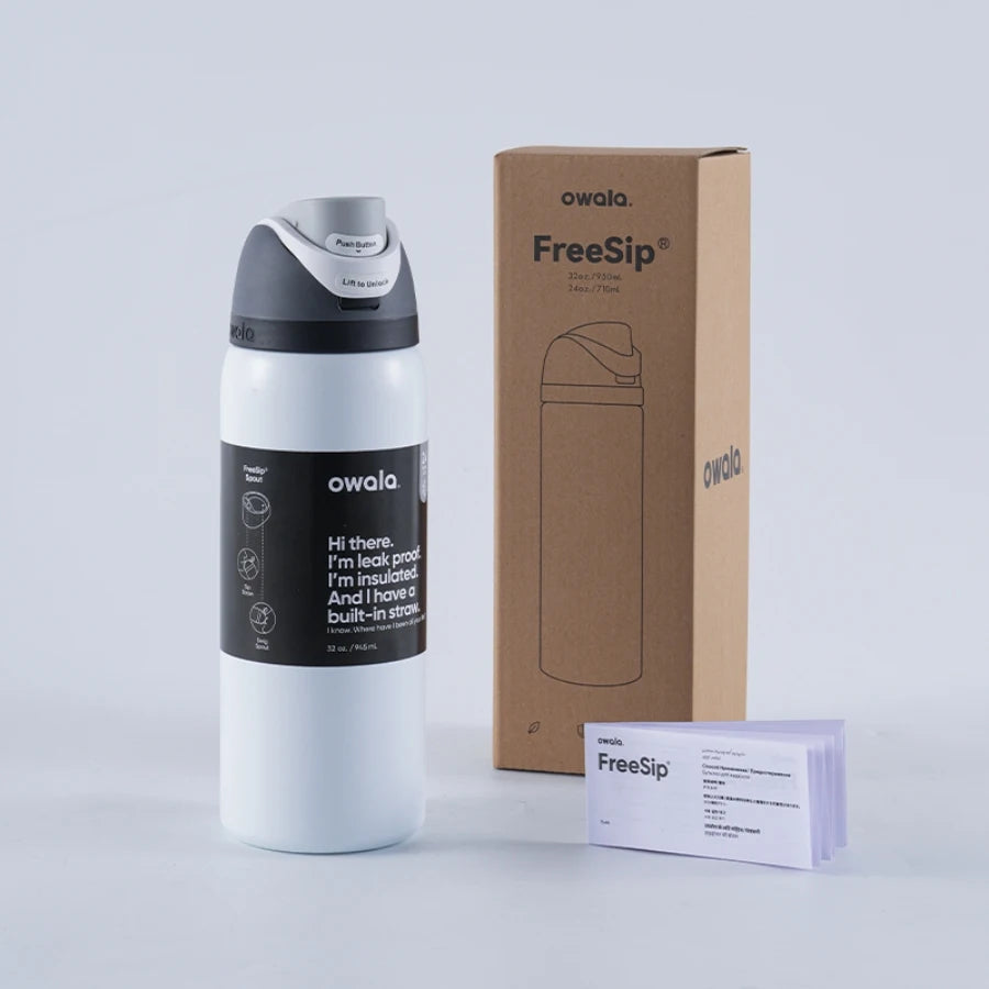 Insulated Stainless Steel Water Bottle with Straw, BPA-Free Sports Water Bottle, Great for Travel, 24Oz/32 Oz,