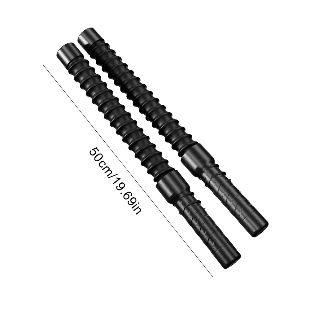 2Pcs Strength Training Bar Non Slip Fitness Grip Bar Biceps Triceps Strengthener Spring Arm Strength Expander for Workout