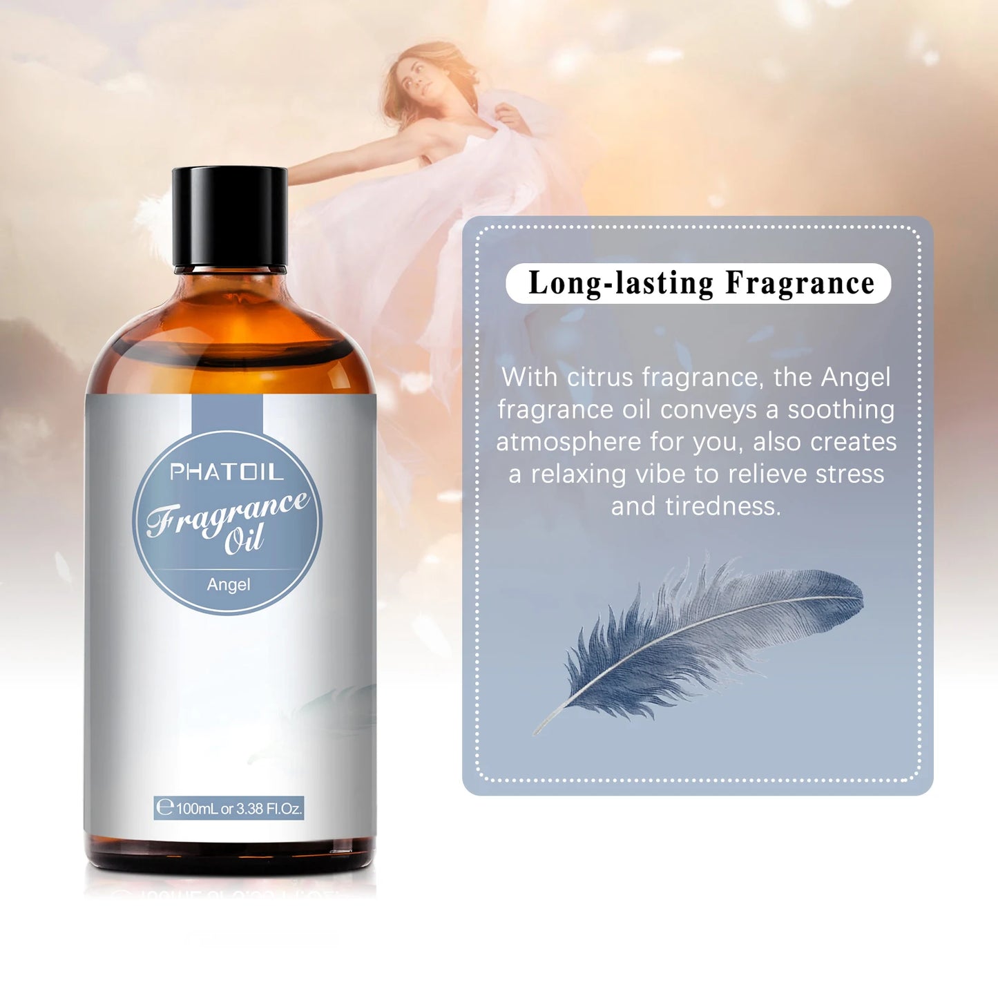 100ml  White Musk Fragrance Essential Oil  Fresh Linen Honeysuckle Peach Orange Blossom for Aroma Candle Soap Making