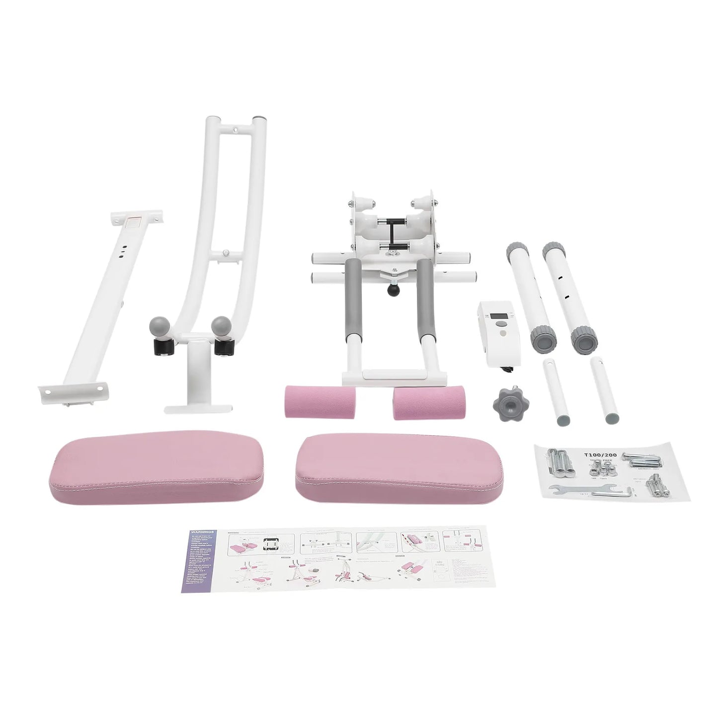 Ab Machine, 150kg/330lbs Weight Capacity, Foldable, Core & Abdominal Exercise Fitness Equipment for Home Gym