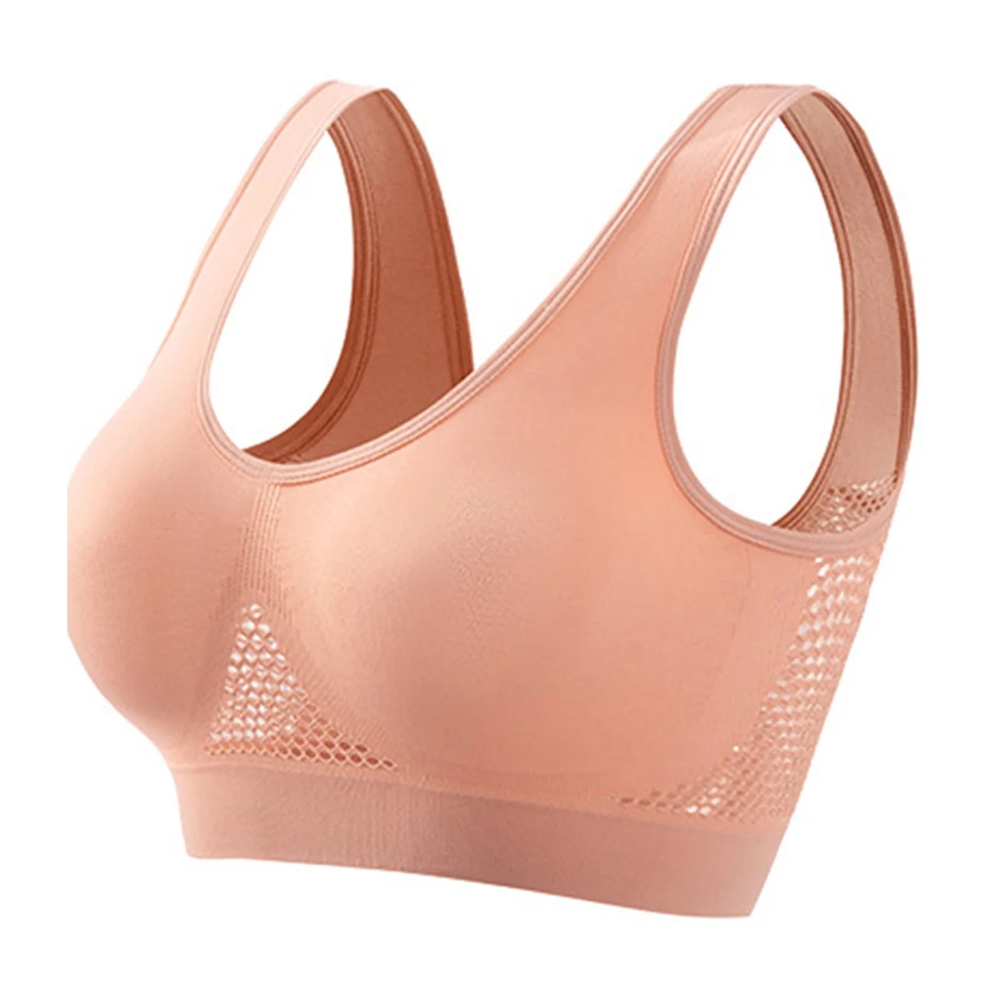 Seamless Sports Bra Shock-absorbing Steel Ring Free Fashionable Vest Breathable Quick Drying Yoga Vest Stress Free Fitness
