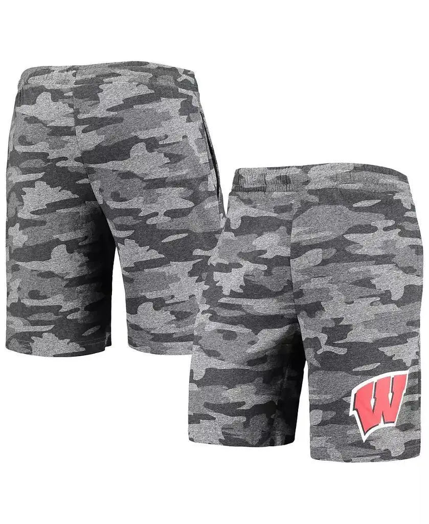 Men's Charcoal, Gray  Camo Backup Terry Jam Lounge Shorts