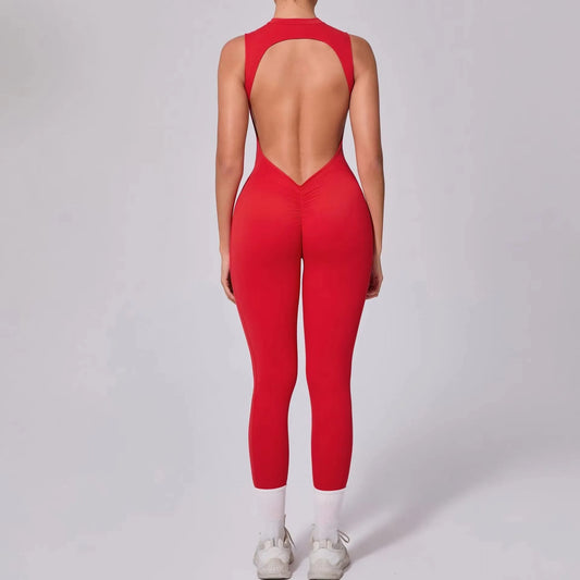 Gym Jumpsuits for Women Fitness Overalls 2025 Padding Sporty Jumpsuit Woman Tracksuit Red Blue Grey Navy Black Mono Overol Mujer