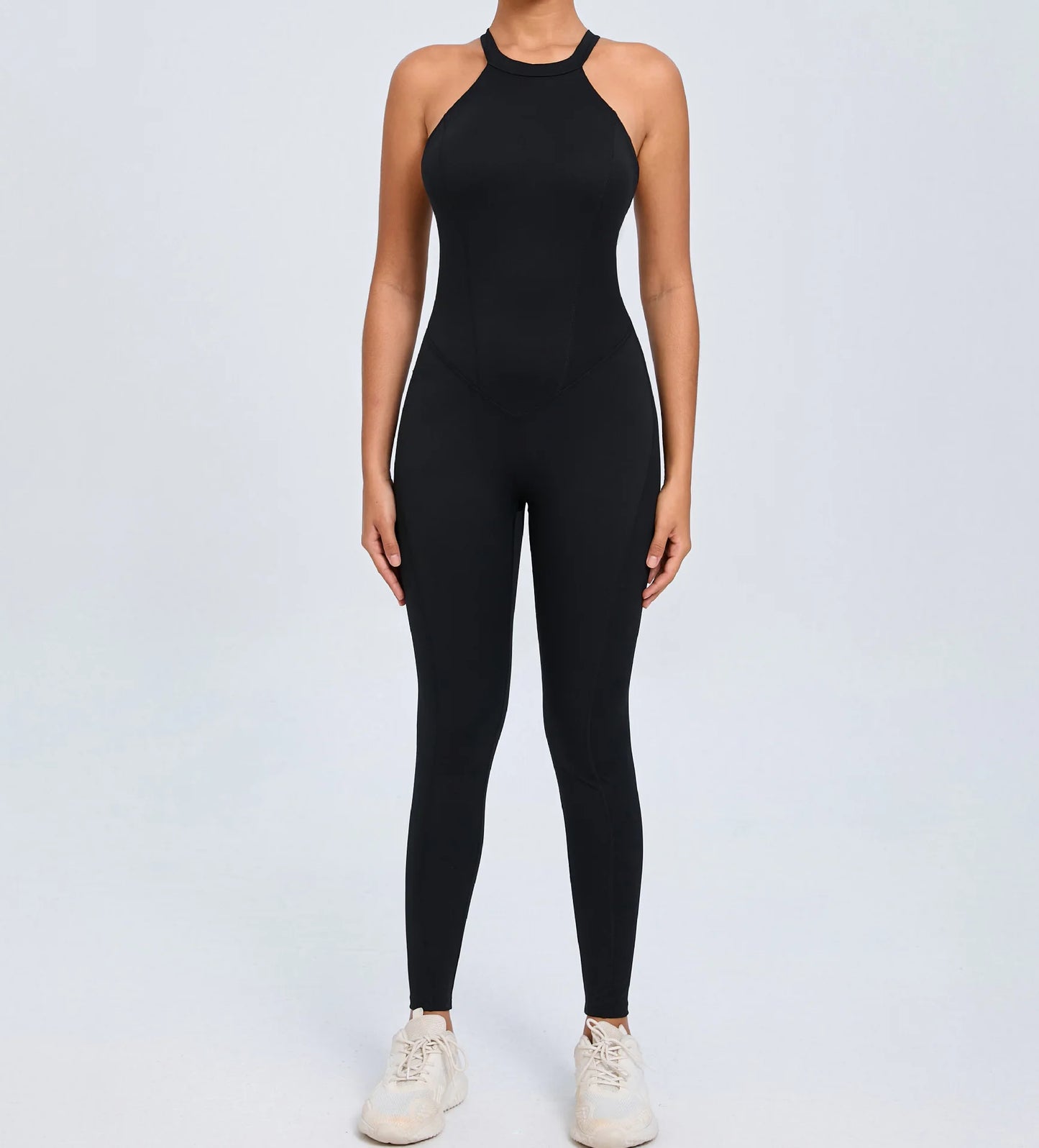 Sexy Hollow Backless Yoga Sport Jumpsuit Women Monkeys One Piece Gym Outfit Sleeveless Scrunch Fitness Overalls Workout Clothing