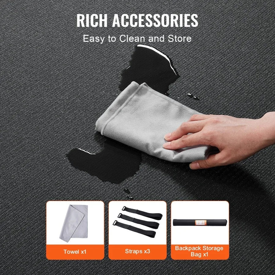 Exercise Mat Non Slip High Density Premium Yoga Mat Exercise Yoga Mat for Men Women Fitness Exercise Mat with Bag Carry Strap