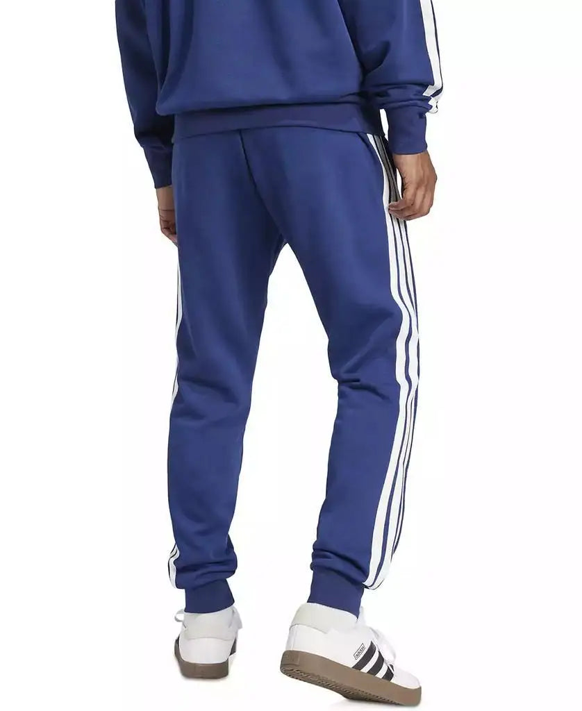 Men's Essentials Regular-Fit 3-Stripes Fleece Joggers
